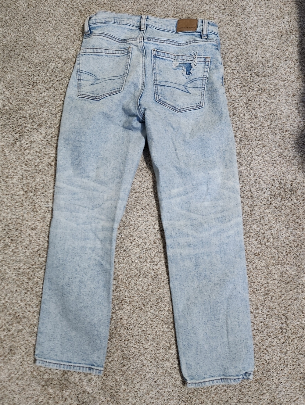 American Eagle Light Wash Straight Leg Jeans
